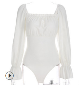 Stílusos női test, hátul nyakkendővel