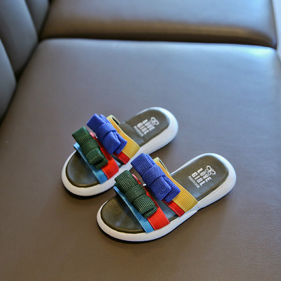 Παιδικές παντόφλες με κορδέλες για κορίτσια