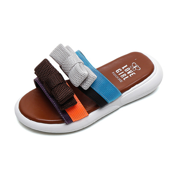 Παιδικές παντόφλες με κορδέλες για κορίτσια