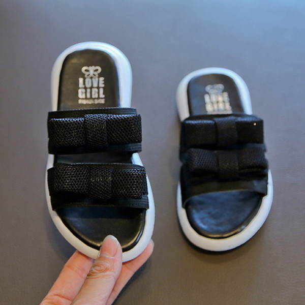 Παιδικές παντόφλες με κορδέλες για κορίτσια