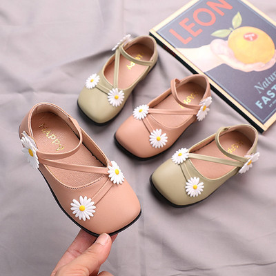 Детски ежедневни обувки с велкро лепенки и 3D цветя 