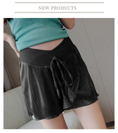 Μοντέρνα σορτς για έγκυες γυναίκες με δεσμούς στη μέση