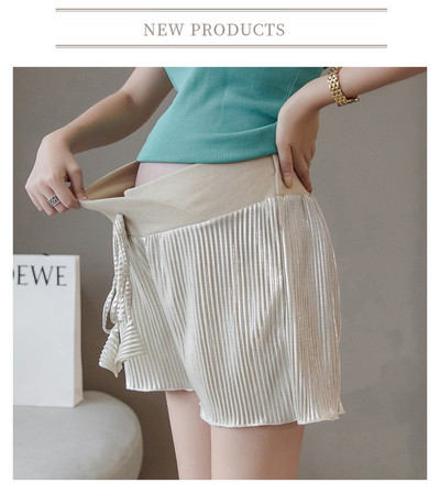 Μοντέρνα σορτς για έγκυες γυναίκες με δεσμούς στη μέση