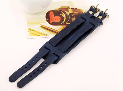 Καθημερινό ανδρικό βραχιόλι από οικολογικό δέρμα, κλασικό μοντέλο