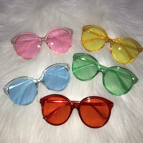 Kerek hétköznapi női napszemüveg