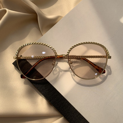 Γυναικεία κομψά στρογγυλά γυαλιά ηλίου