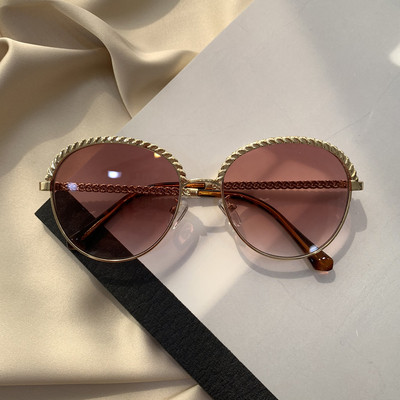 Γυναικεία κομψά στρογγυλά γυαλιά ηλίου