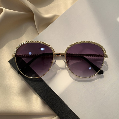 Γυναικεία κομψά στρογγυλά γυαλιά ηλίου