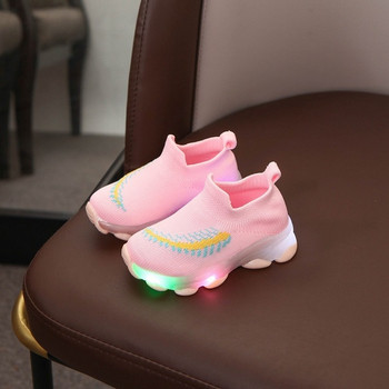 Παιδικά φωτεινά πάνινα παπούτσια με κέντημα για αγόρια και κορίτσια