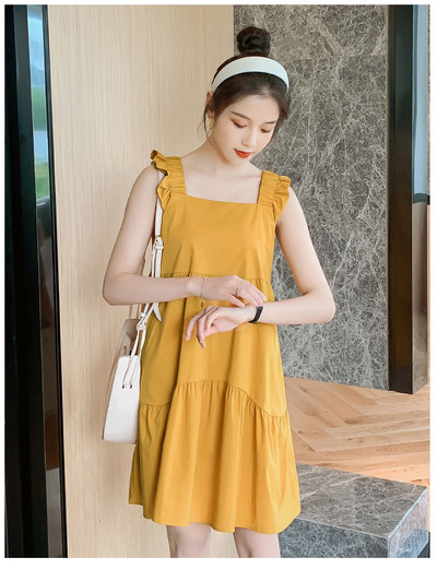 Κοντό φόρεμα για έγκυες γυναίκες με φαρδύ λουράκι