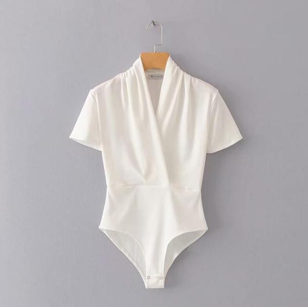 Γυναικείο καθημερινό κορμάκι με κοντά μανίκια και σπίτι