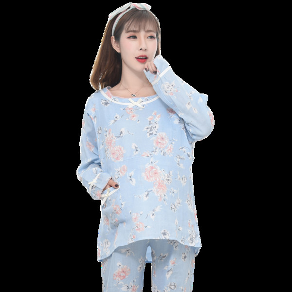 Πιτζάμες  για εγκύους με λουλουδάτο μοτίβο