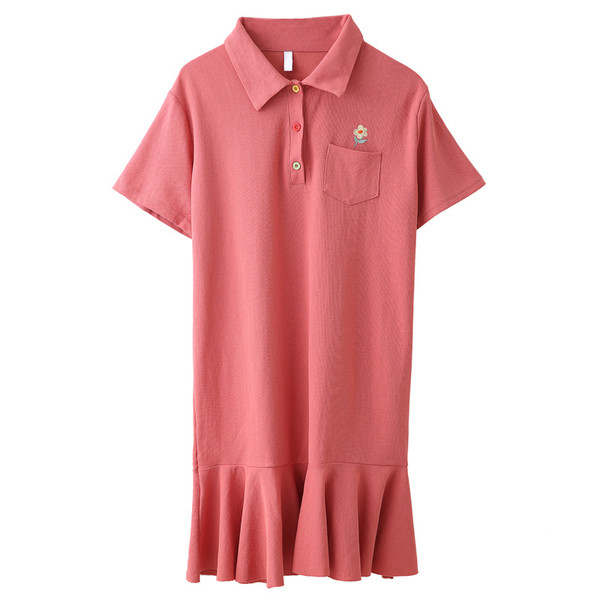 Alkalmi ruha terhes nőknek, rövid ujjú, klasszikus gallérral