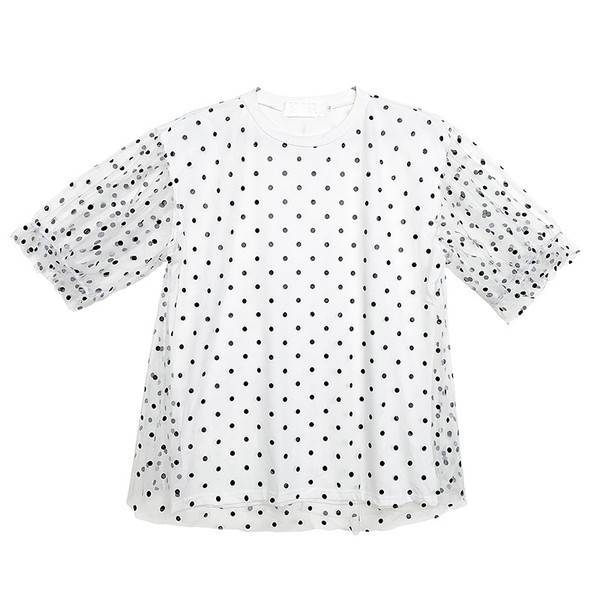 Λευκό χρώμα  μπλούζα για έγκυες γυναίκες με οβάλ ντεκολτέ και 3/4 μανίκια