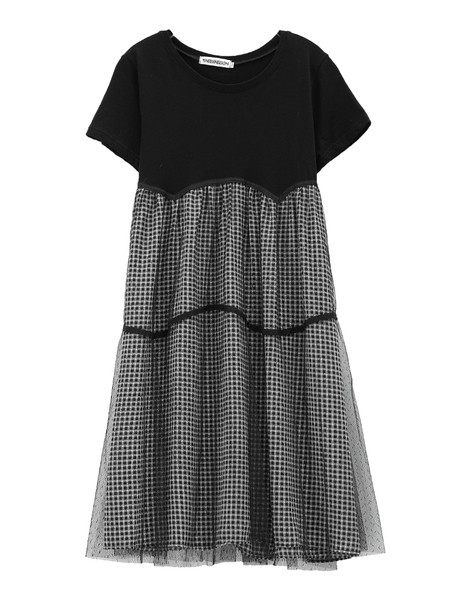 Modern ruha terhes nők számára, rövid ujjú és tüll