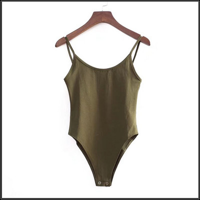 Καθημερινό γυναικείο  κορμάκι με λεπτούς ιμάντες και γυμνή πλάτη