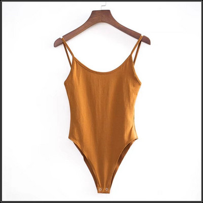 Καθημερινό γυναικείο  κορμάκι με λεπτούς ιμάντες και γυμνή πλάτη