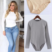 Γυναικείο κορμάκι φθινόπωρο-χειμώνα με μακριά μανίκια