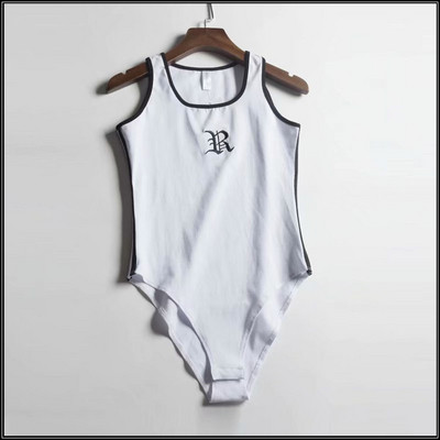 Γυναικείο καθημερινό κορμάκι με στρογγυλή λαιμόκοψη και επιγραφή