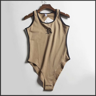 Γυναικείο καθημερινό κορμάκι με στρογγυλή λαιμόκοψη και επιγραφή