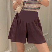 Σορτς για έγκυες γυναίκες φαρδύ μοντέλο με υψηλή μέση