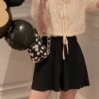 Σορτς για έγκυες γυναίκες φαρδύ μοντέλο με υψηλή μέση