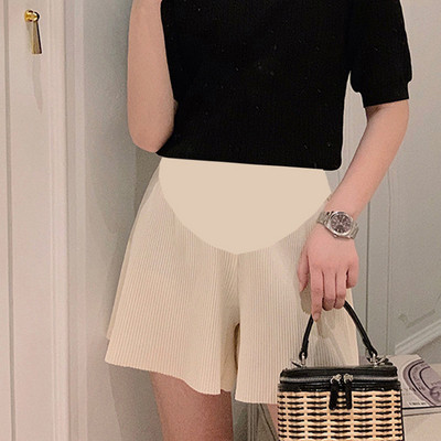 Σορτς για έγκυες γυναίκες φαρδύ μοντέλο με υψηλή μέση