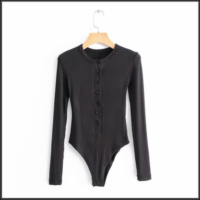 Γυναικείο καθημερινό φθινόπωρο κορμάκι με κουμπιά