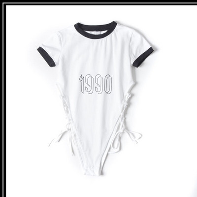 Női body megkötős és rövid ujjú