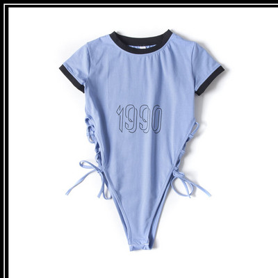 Női body megkötős és rövid ujjú