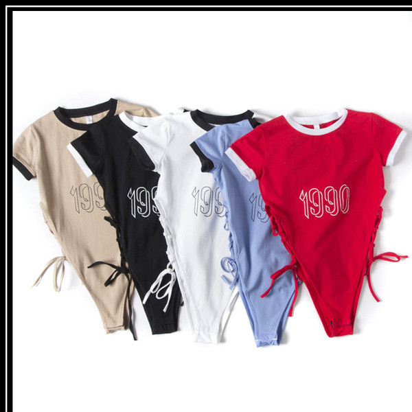 Női body megkötős és rövid ujjú