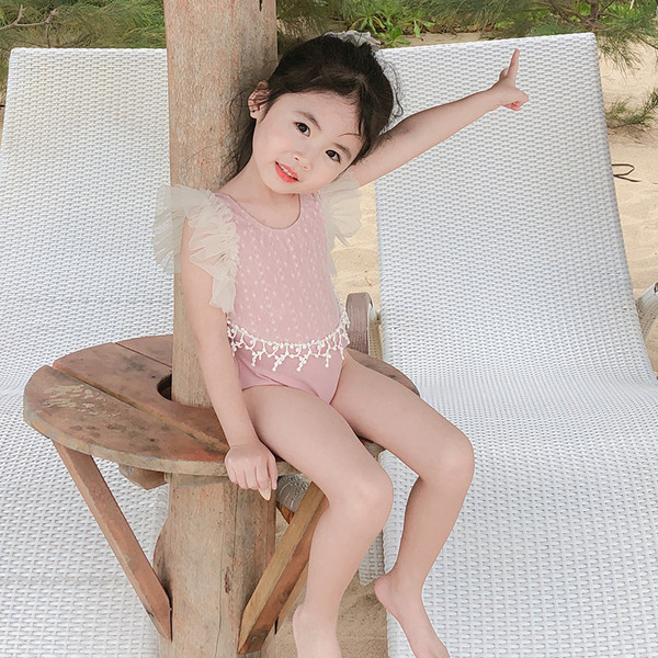 Divatos tüll fürdőruha lányoknak