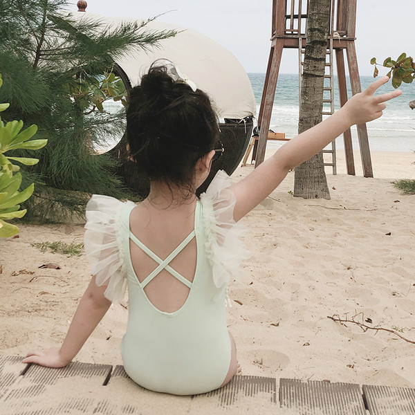 Divatos tüll fürdőruha lányoknak