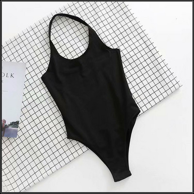 Γυναικείο καθημερινό κορμάκι με στρογγυλή λαιμόκοψη