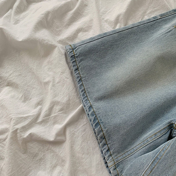 Retro női rövid fazonú, zsebes farmernadrág