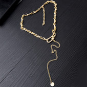 Κομψό γυναικείο μεταλλικό κολιέ