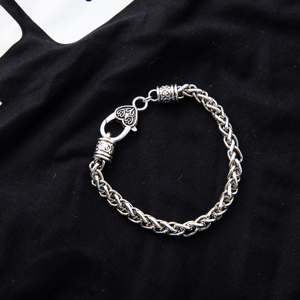 Mindennapi férfi fém karkötő