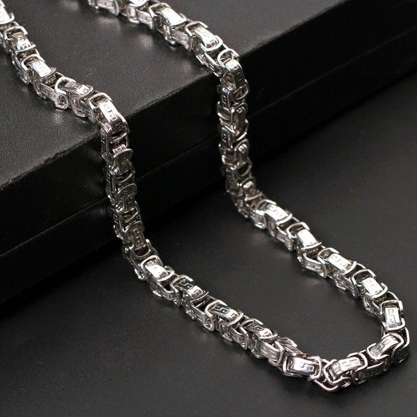Muški metalni lanac jednobojni model