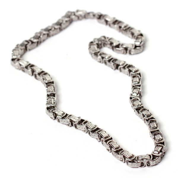 Muški metalni lanac jednobojni model