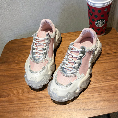 Uus mudel silikoontalla ja kivikestega naiste tossud