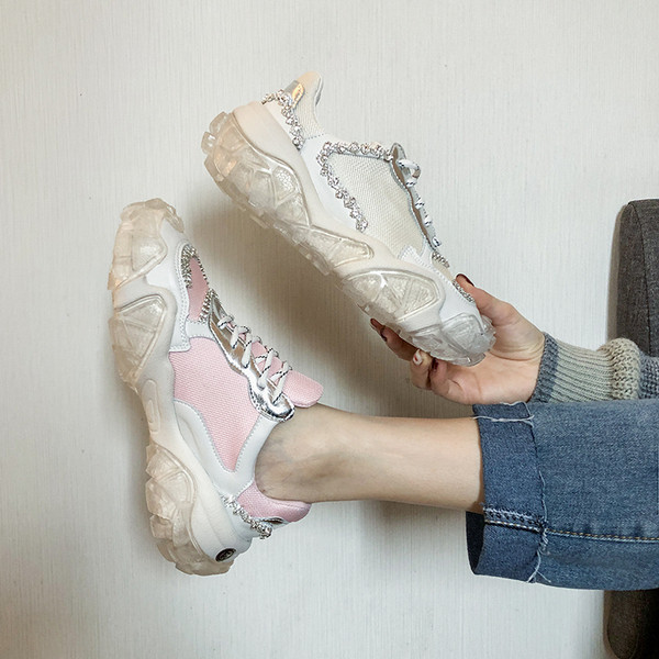 Uus mudel silikoontalla ja kivikestega naiste tossud