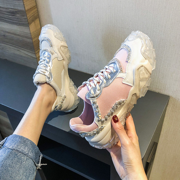 Uus mudel silikoontalla ja kivikestega naiste tossud