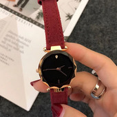 Sieviešu pulkstenis ar zamšādas siksniņu