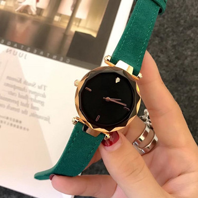 Sieviešu pulkstenis ar zamšādas siksniņu