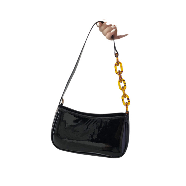 Modern női táska eko bőrből, cipzárral