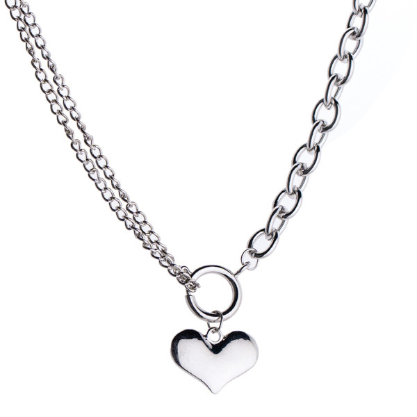 Μοντέρνα ανδρική αλυσίδα με διακόσμηση καρδιάς