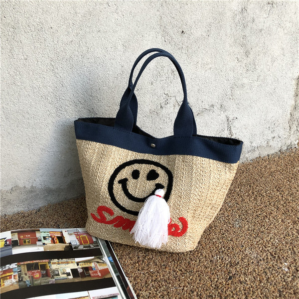 Γυναικεία τσάντα παραλίας με κέντημα