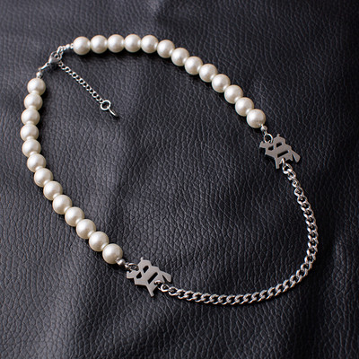 Ανδρική καθημερινή αλυσίδα με μεταλλικά στοιχεία