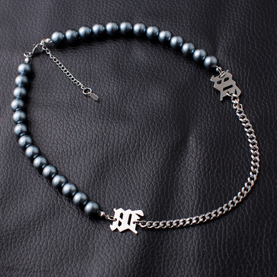 Ανδρική καθημερινή αλυσίδα με μεταλλικά στοιχεία