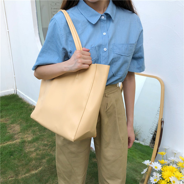 Retro stílusú női táska öko bőrből